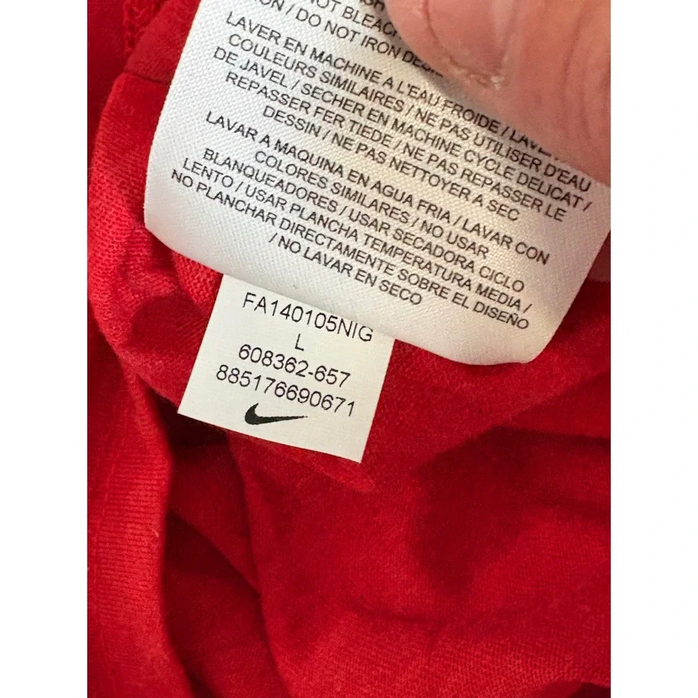 Nike‎ NFL New England Patriots Red Lets Turn It Up Graphic T-Shirt Womens Sz L